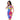 Neon Color Pattern Bodycon dress - Art Club Apparel