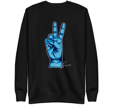 Pop Art Peace Hand Premium Sweatshirt - Art Club Apparel