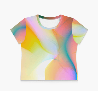 Prism Swirl Crop Tee