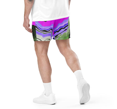 Abstract mesh shorts - Art Club Apparel