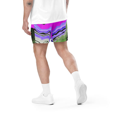 Abstract mesh shorts - Art Club Apparel