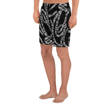 Men's Abstract Chain Recycled Athletic Shorts - Art Club Apparel