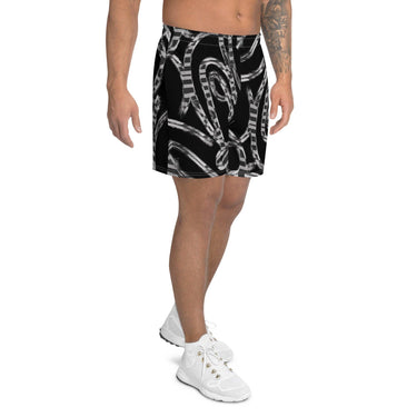 Men's Abstract Chain Recycled Athletic Shorts - Art Club Apparel