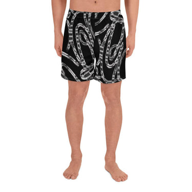 Men's Abstract Chain Recycled Athletic Shorts - Art Club Apparel