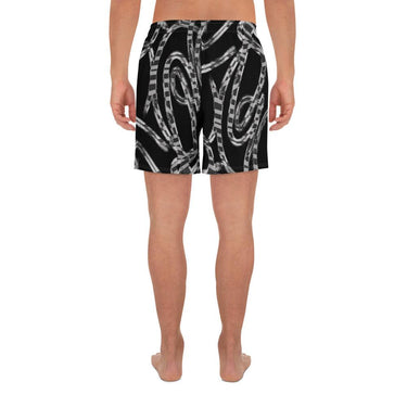 Men's Abstract Chain Recycled Athletic Shorts - Art Club Apparel