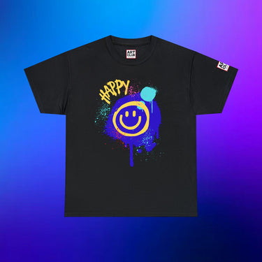 Happy Face Heavy Cotton Tee - Art Club Apparel