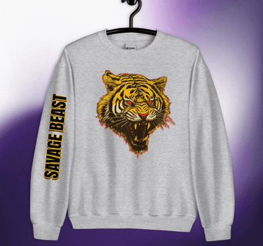 SAVAGE Tiger Drawing Sweatshirt - Art Club Apparel