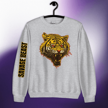 SAVAGE Tiger Drawing Sweatshirt - Art Club Apparel