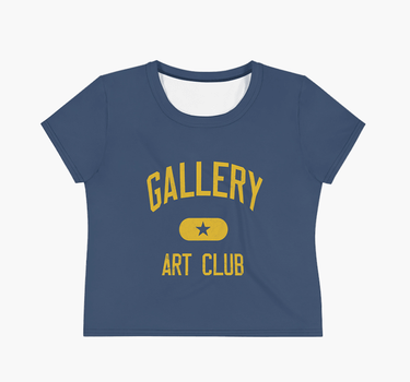 Varsity Art Club Crop Tee