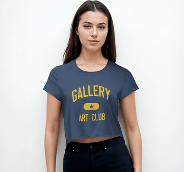 Varsity Art Club Crop Tee
