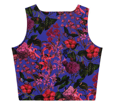 Vintage Flower "Painted" Crop Top - Art Club Apparel