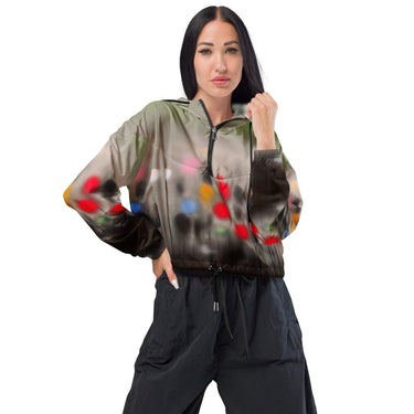 Women’s cropped windbreaker - Art Club Apparel