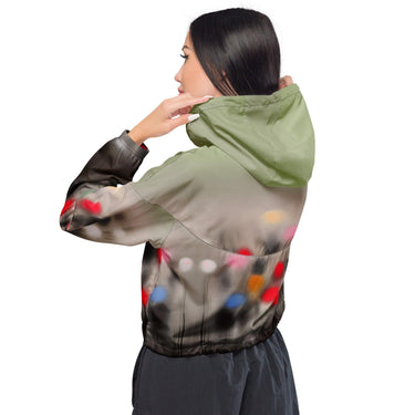 Women’s cropped windbreaker - Art Club Apparel