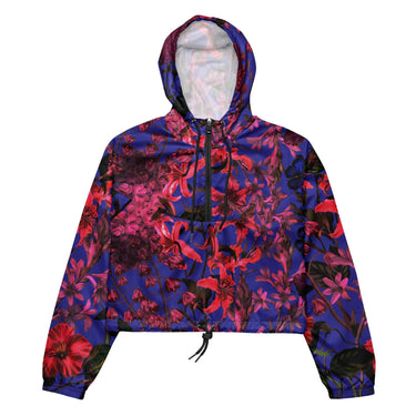 Women’s Vintage Floral Windbreaker - Art Club Apparel
