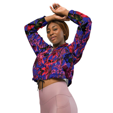 Women’s Vintage Floral Windbreaker - Art Club Apparel