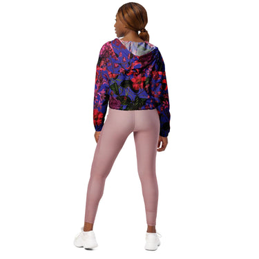 Women’s Vintage Floral Windbreaker - Art Club Apparel