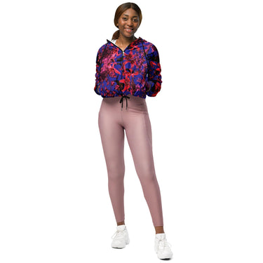 Women’s Vintage Floral Windbreaker - Art Club Apparel