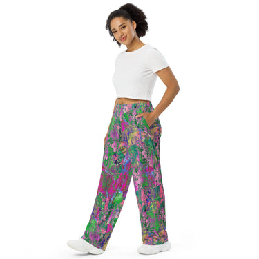 Women's "Painted Impressionist" wide-leg pants - Art Club Apparel