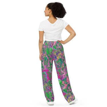 Women's "Painted Impressionist" wide-leg pants - Art Club Apparel